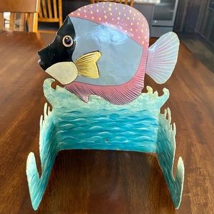 Tropical Fish Handcrafted TP holder